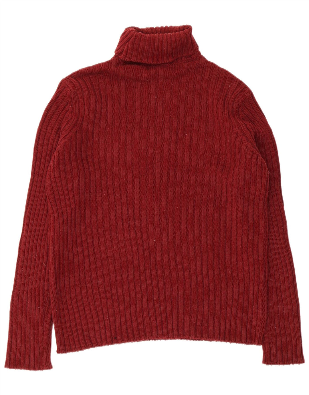 Benetton Jersey Con Cuello Vuelto Para Hombre Pequeño Burdeos
