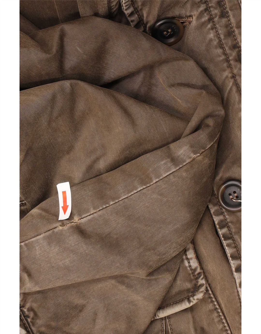 Marlboro Classics Chaqueta utilitaria para hombre UK 40 Large Khaki Cotton