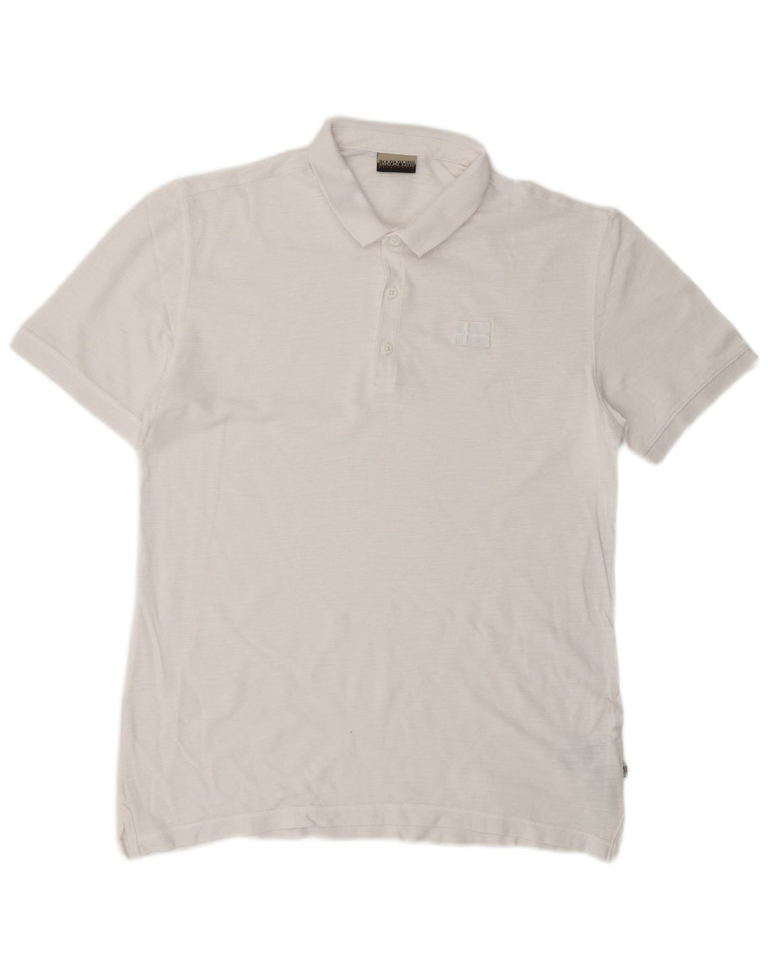 Napapijri Polo Hombre Grande Blanco Algodón