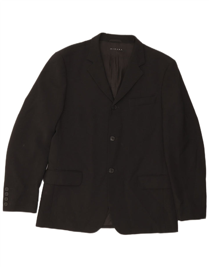 Sisley Chaqueta tipo blazer de 3 botones para hombre IT 50 Large Poliéster negro