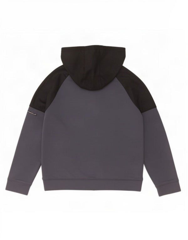 Under Armour Sudadera con capucha y cremallera para niños 9-10 años Mediano Azul marino