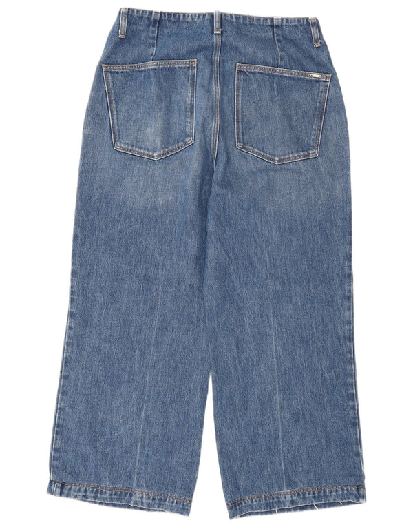 Vaqueros Massimo Dutti Mujer Wide Leg W30 L26 Azul