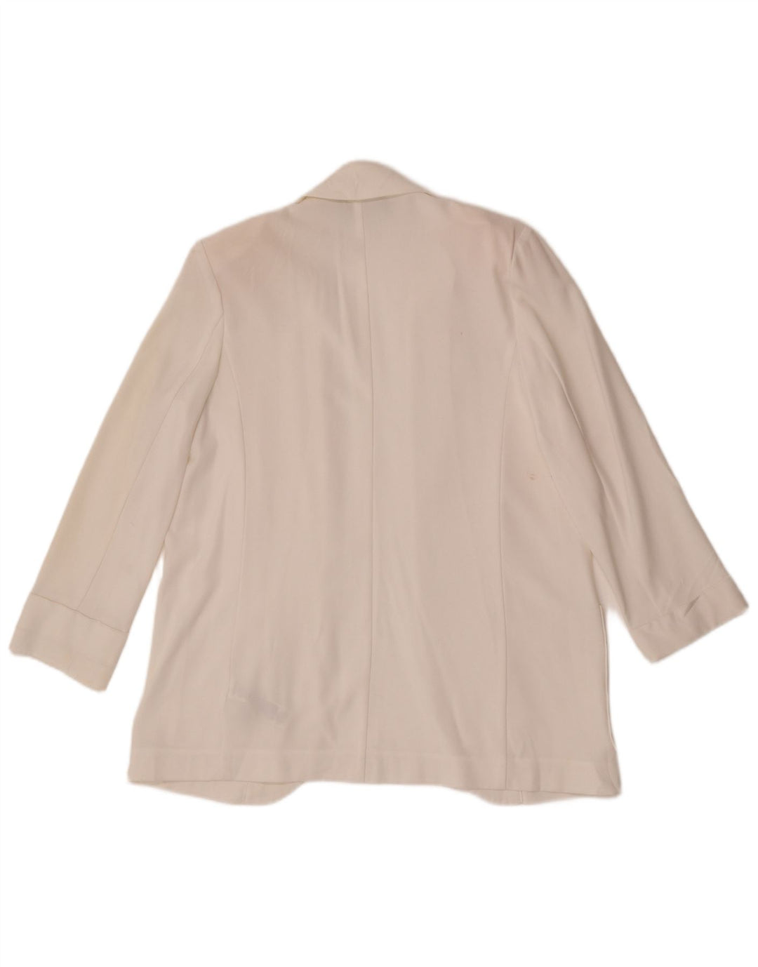 Marks & Spencer Chaqueta tipo blazer abierta para mujer UK 10 Small White Poliéster