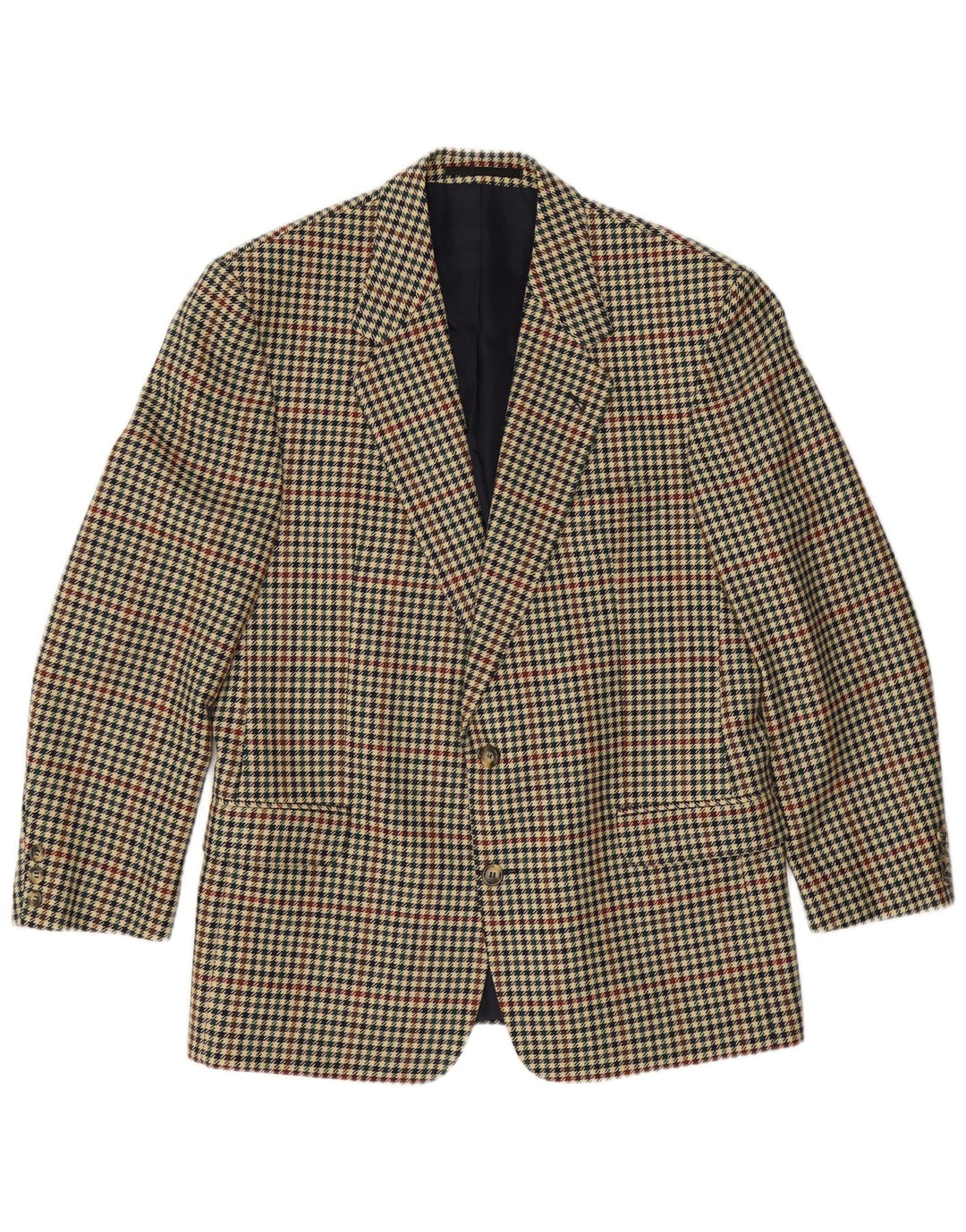 WESTBURY Chaqueta tipo blazer de 2 botones para hombre UK 40 Large Beige Houndstooth