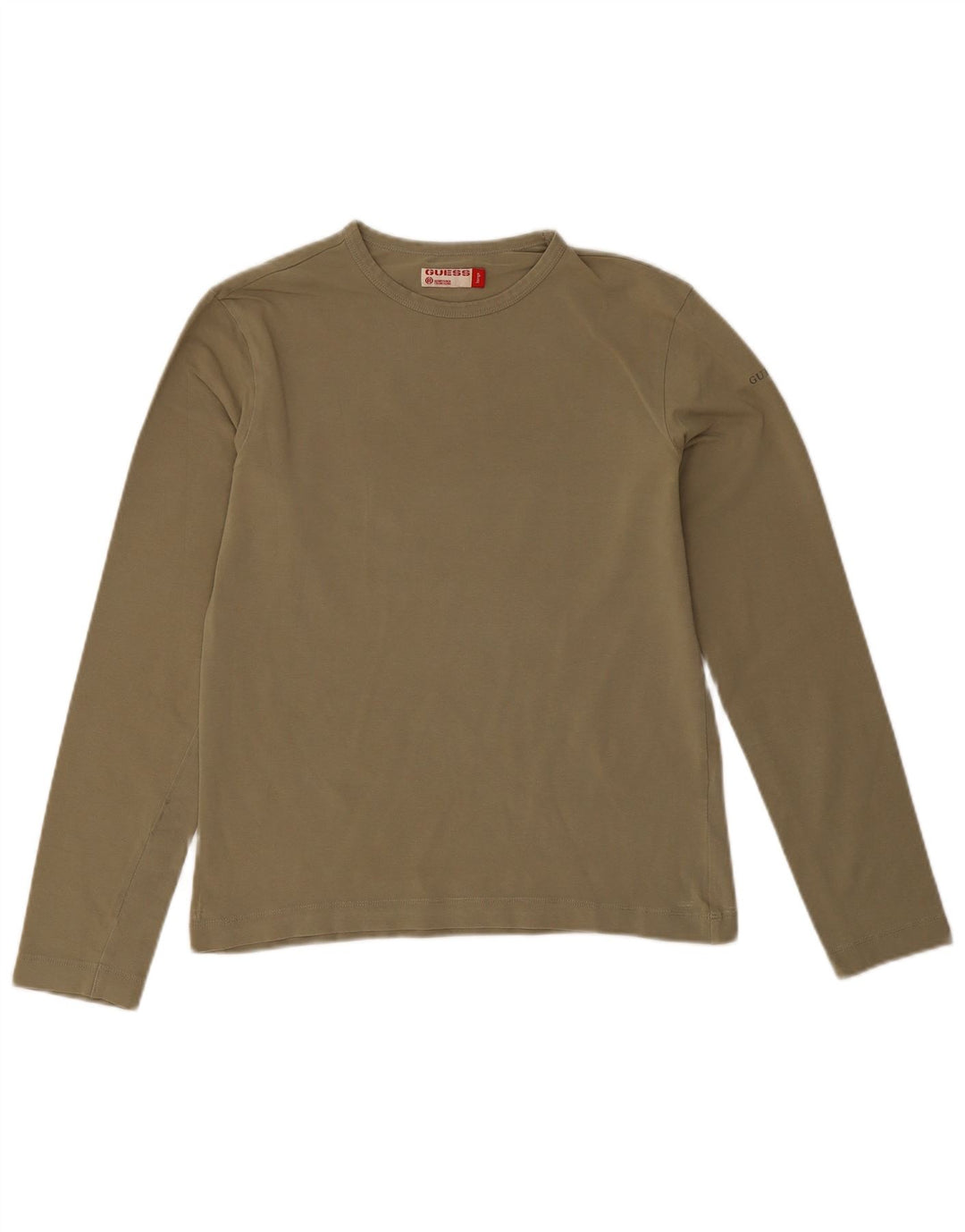 Guess Top de manga larga para mujer UK 44 Large Khaki