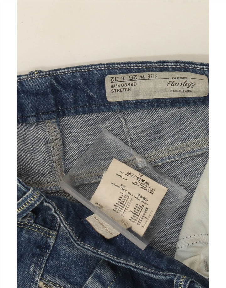 Diesel Mujer Flairlegg Vaqueros Acampanados Regulares W25 L27 Algodón Azul