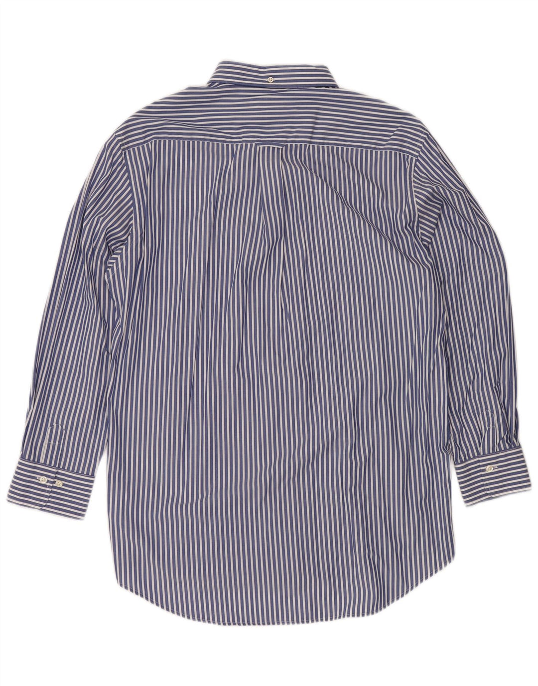 GANT Camisa de corte regular para hombre, talla 41/42 16 1/2 grande, algodón a rayas azules