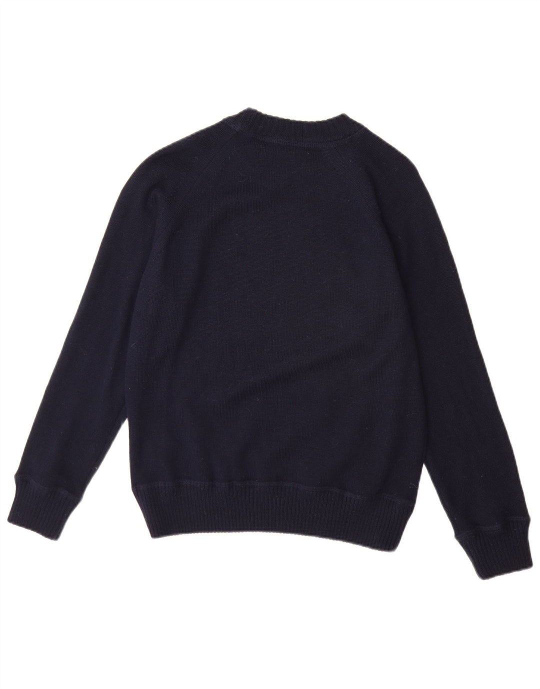 K-WAY Suéter gráfico con cuello barco para mujer UK 12 Medium Navy Blue Wool