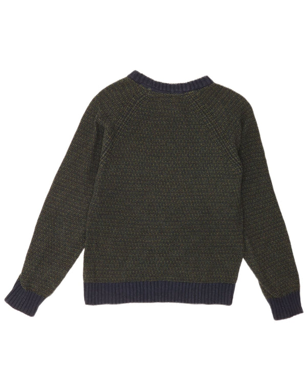 Suéter tipo jersey con cuello barco para mujer de Fat Face UK 6 XS Verde Colorblock Algodón