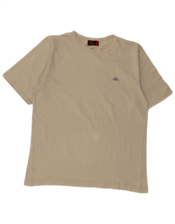 Kappa Camiseta para Mujer Top UK 44 Algodón Beige Medio