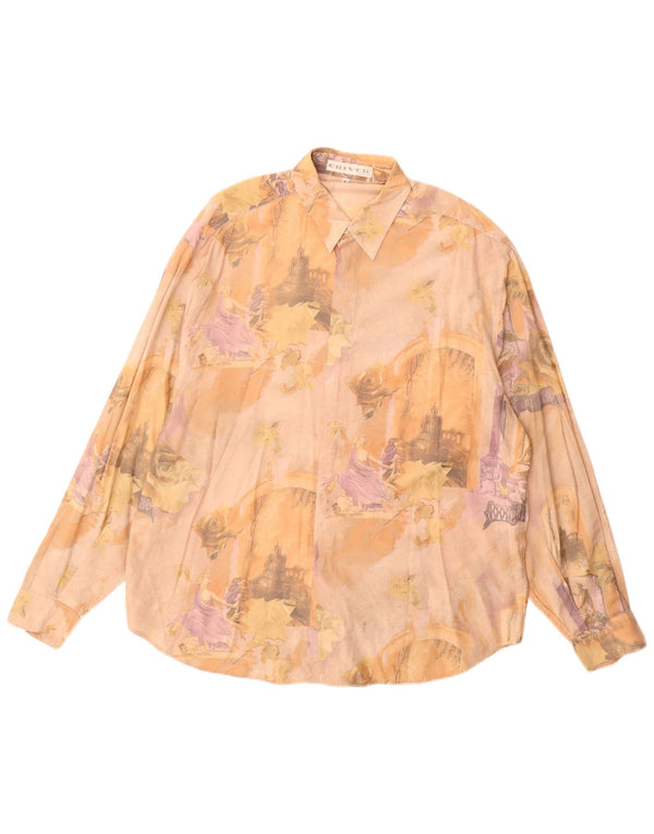 Criver Camisa Gráfica Para Hombre Viscosa Beige Grande