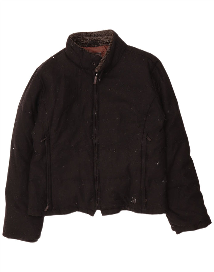 Calvin Klein Chaqueta acolchada para hombre IT 54 2XL Lana negra