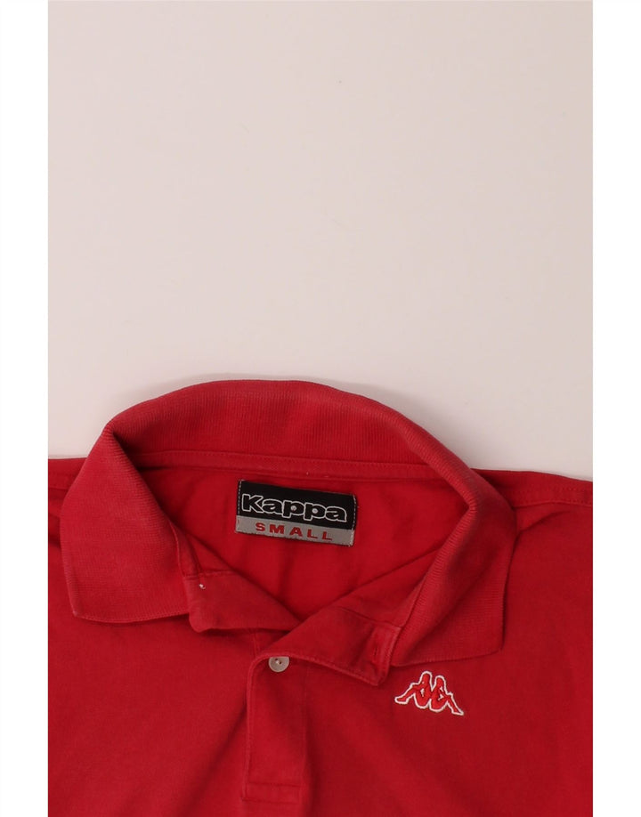 KAPPA Mens Polo Shirt Small Red Cotton Vintage Kappa and Second-Hand Kappa from Messina Hembry 