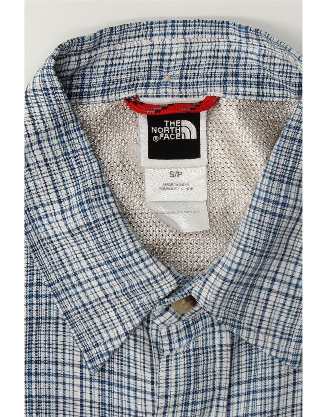 Camisa The North Face Hombre Manga Corta Small Blue Check Modal