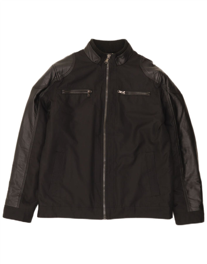 Calvin Klein Chaqueta cortavientos bomber para hombre Reino Unido 38 Mediano Negro Moderno