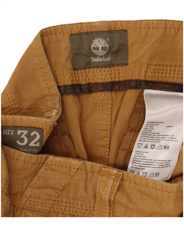 TIMBERLAND Pantalones cortos cargo para hombre W32 Algodón beige medio