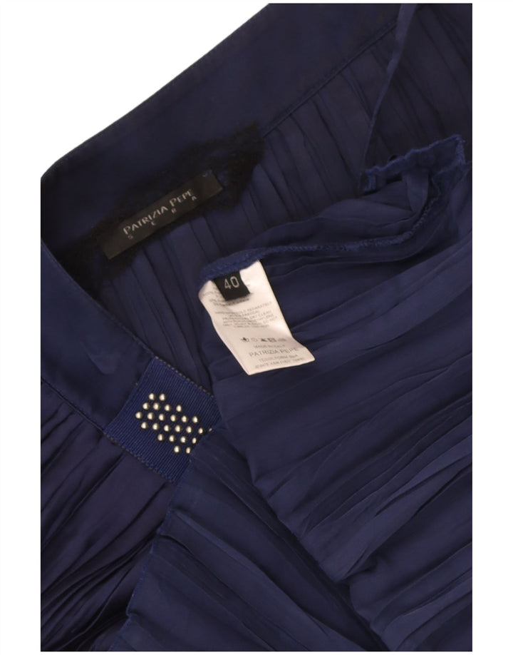 Patrizia Pepe Top De Un Hombro Para Mujer IT 40 Small Azul Marino Poliéster