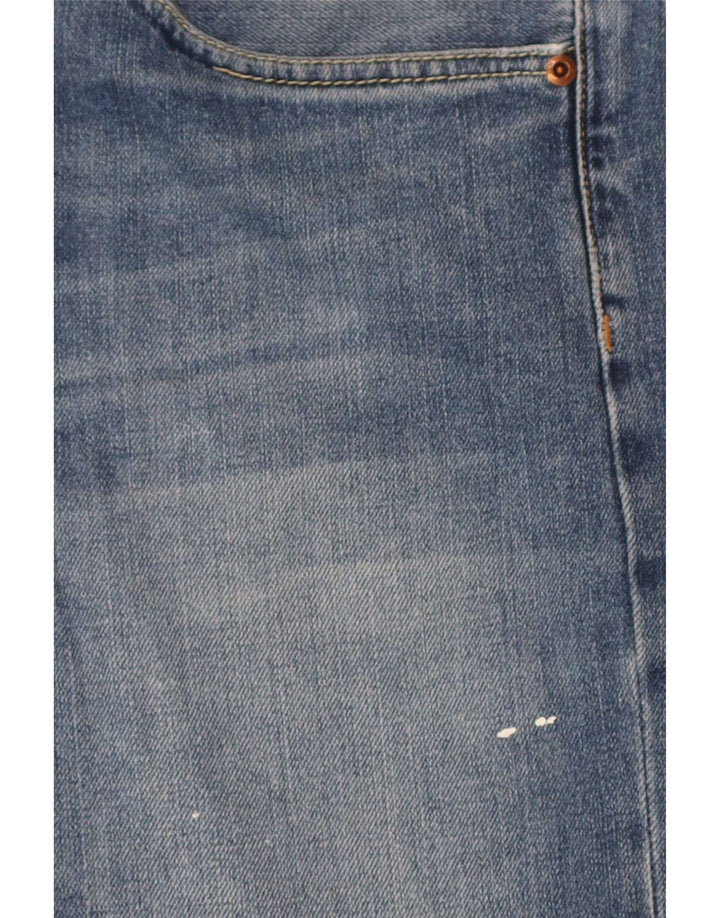 Zara Jeans rectos para hombre EU 44 Large W34 L29 Azul