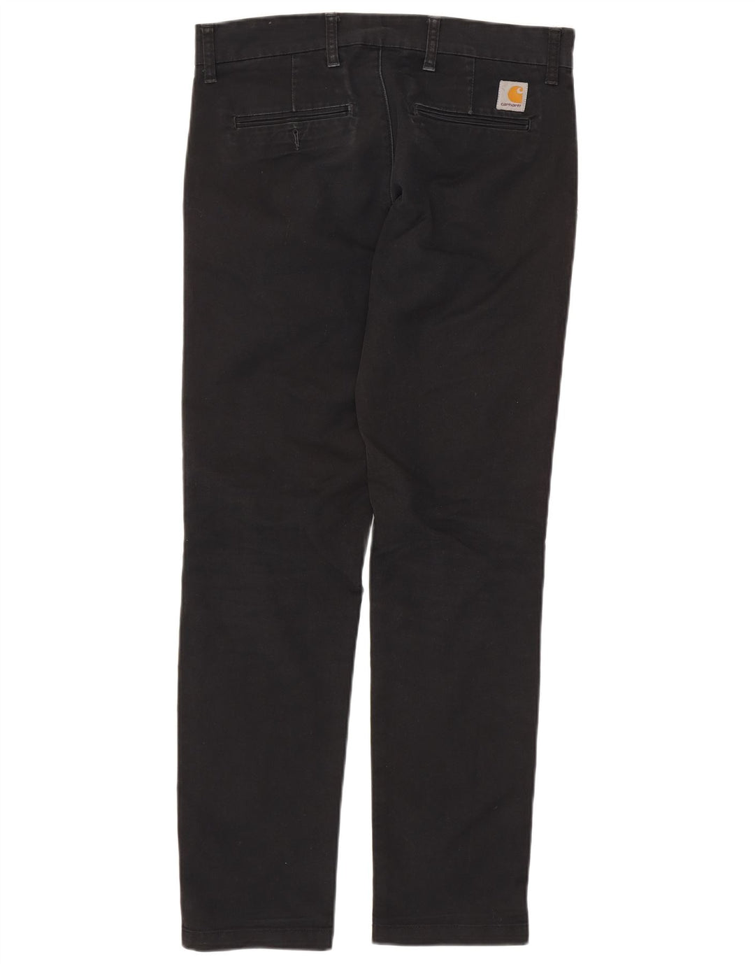 CARHARTT Pantalones chinos ajustados para hombre W32 L32 Algodón negro