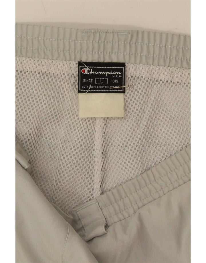 Champion Pantalón De Chándal Regular Para Hombre Grande Gris Deportivo