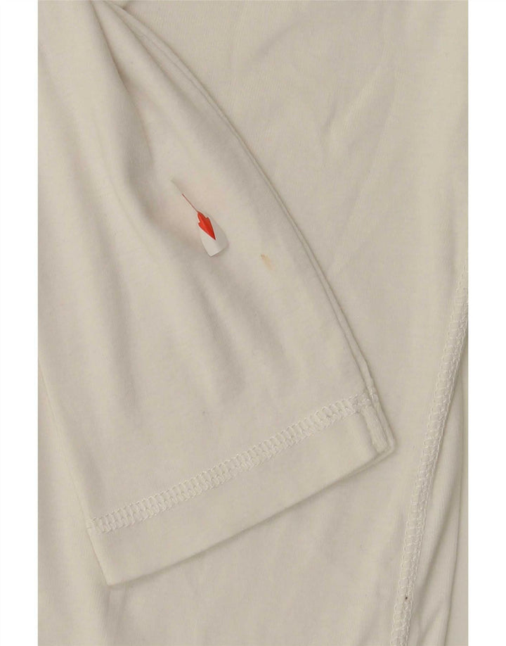 Tommy Hilfiger Hombre Slim Fit Top Manga Larga Algodón Blanco Mediano