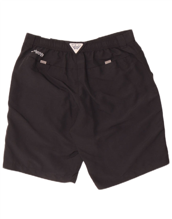 Columbia Pantalones cortos cargo Omni-Shade para hombre W34 Poliéster negro grande