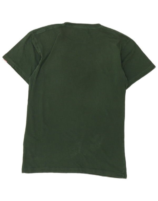 Vans Camiseta con gráfico de ajuste clásico para hombre Top pequeño de algodón verde