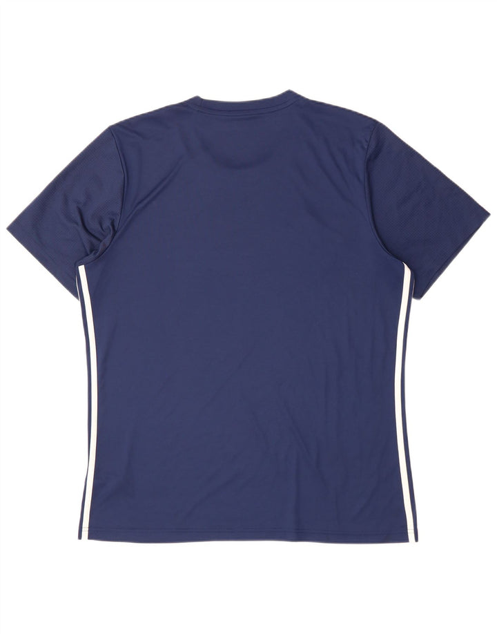 ADIDAS Hombre Aeroready Slim Fit Camiseta Top XL Azul Marino Poliéster