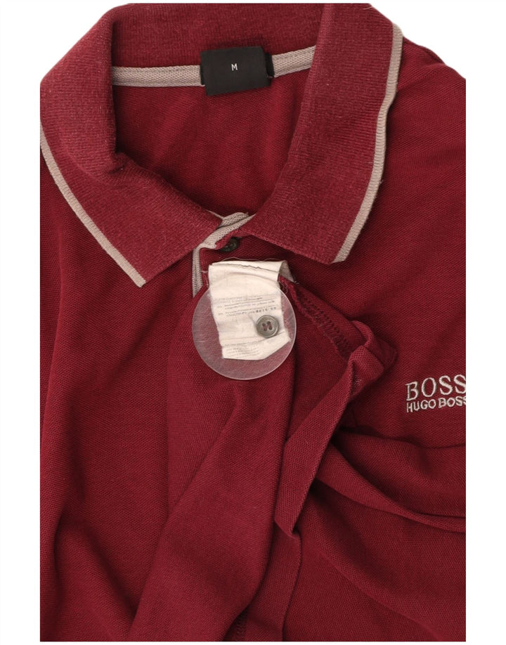 Polo HUGO BOSS Hombre Algodón Burdeos Medio
