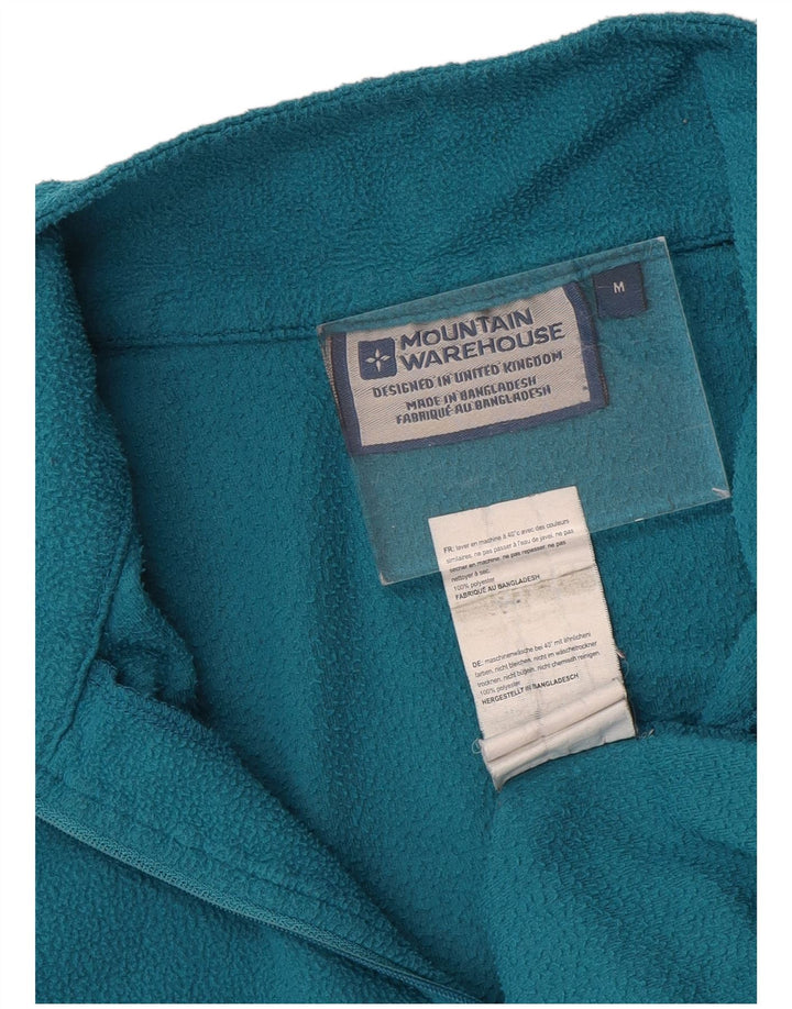 MOUNTAIN WAREHOUSE Jersey de forro polar con cuello y cremallera para hombre Poliéster azul medio