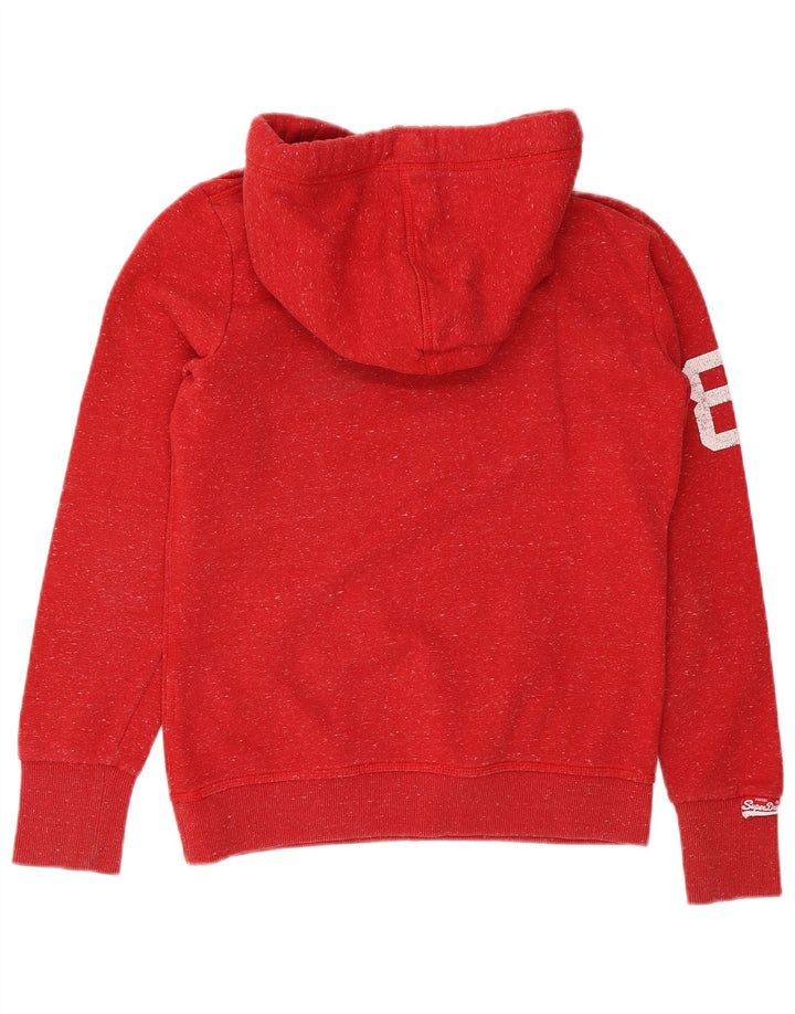 Superdry Jersey con capucha y estampado gráfico de poliéster moteado en rojo medio para hombre