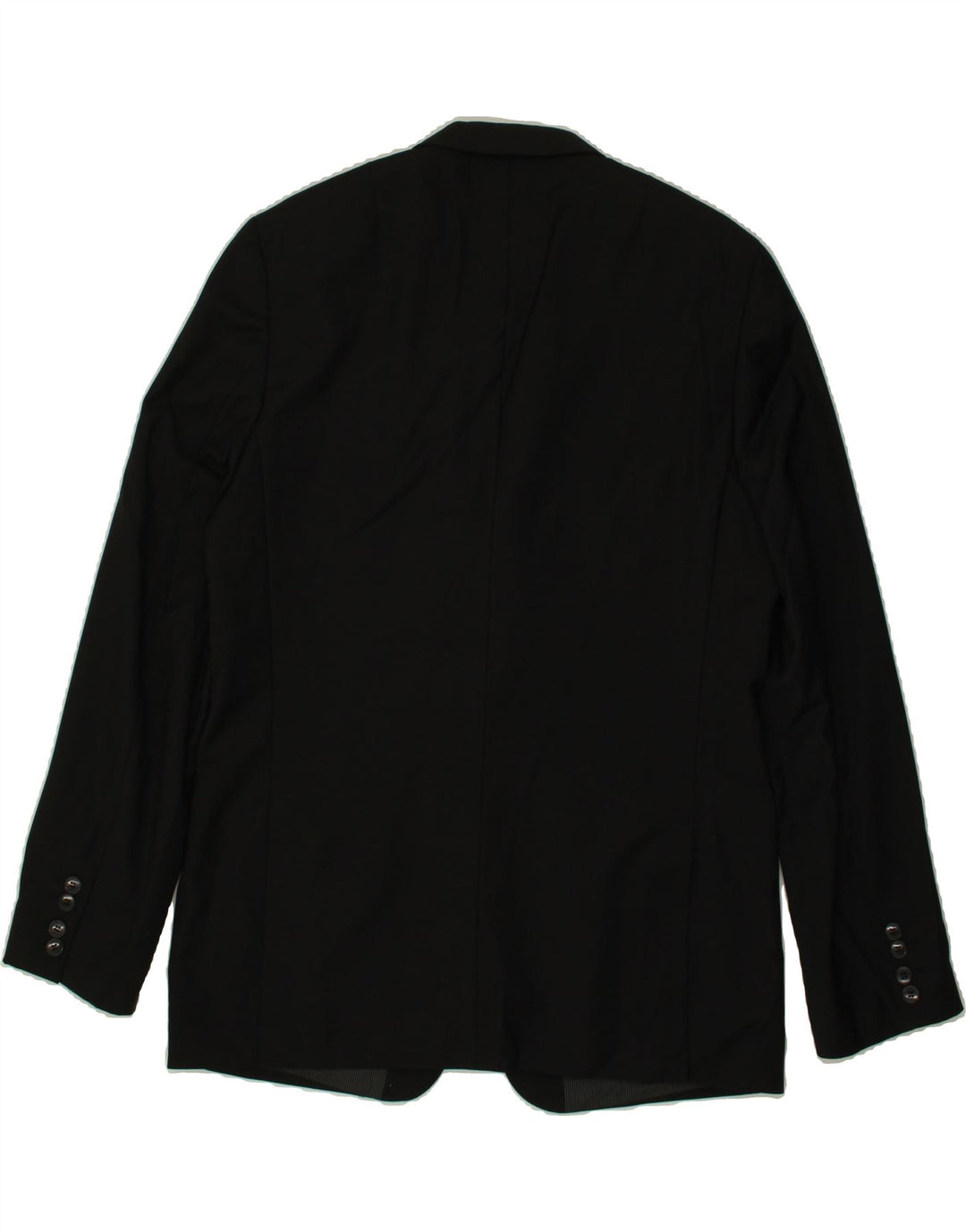 JULES Mens Slim 2 Button Blazer Jacket IT 54 2XL Black Wool Vintage Jules and Second-Hand Jules from Messina Hembry 