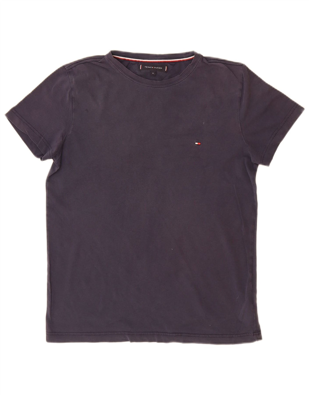TOMMY HILFIGER Camiseta para hombre Top Medium Azul marino Algodón
