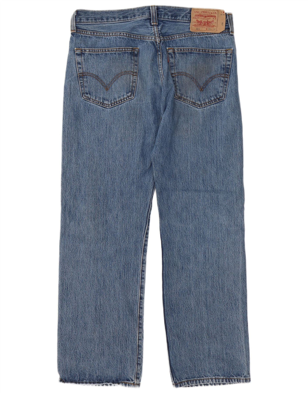 Levi's Hombre 501 Vaqueros Rectos W36 L30 Algodón Azul