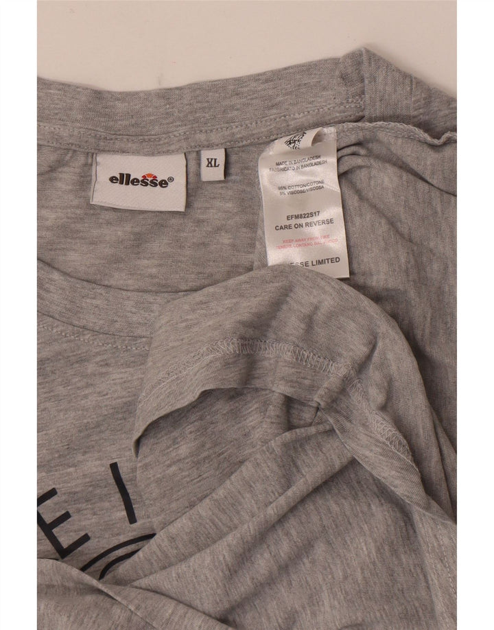 Ellesse Hombre Graphic Vest Top XL Algodón moteado gris
