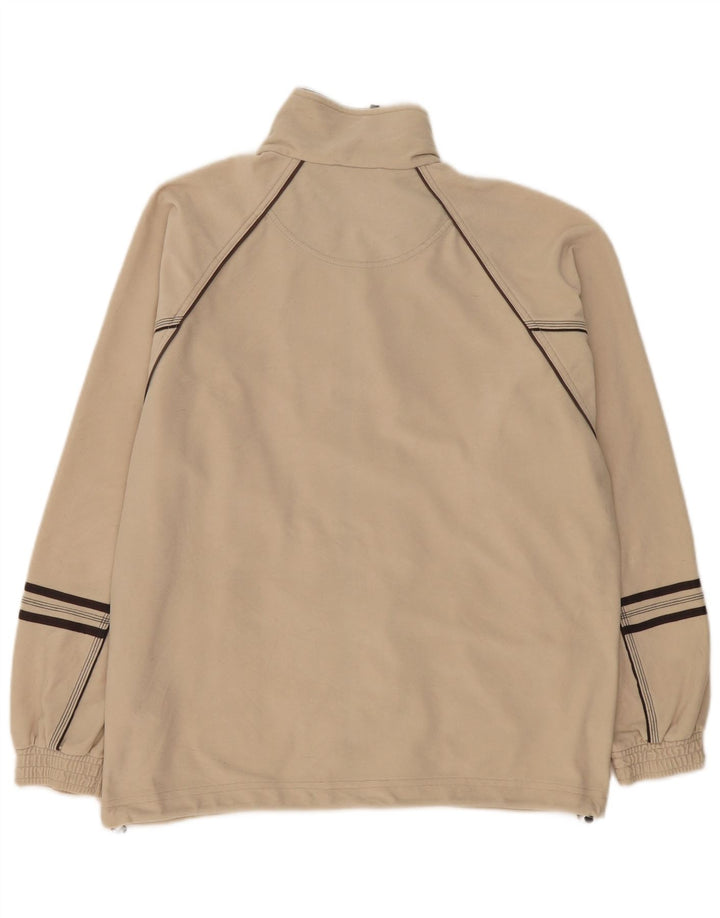 Lotto Chaqueta de chándal para hombre UK 40/42 Large Beige Poliéster