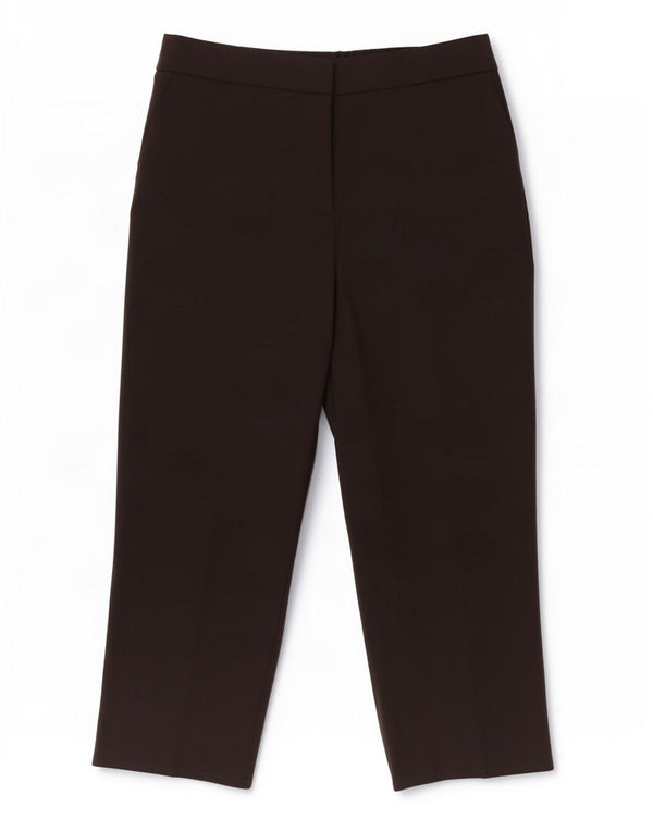 Marks & Spencer Pantalones Cortos Rectos para Mujer UK 10 Small W28 L23 Negro