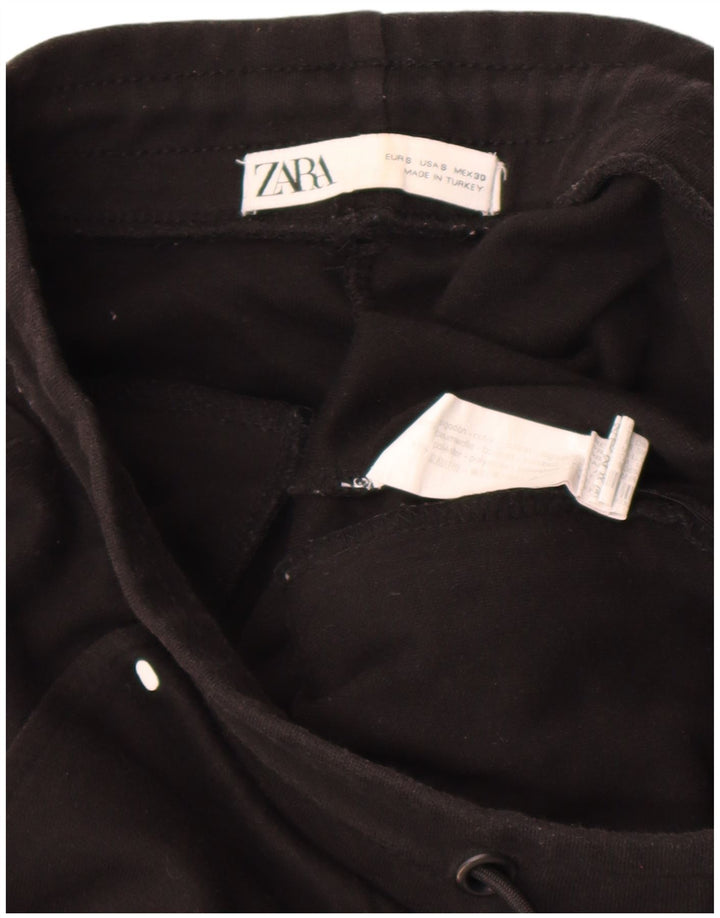 Zara Hombre Pantalón Chándal Pequeño Algodón Negro