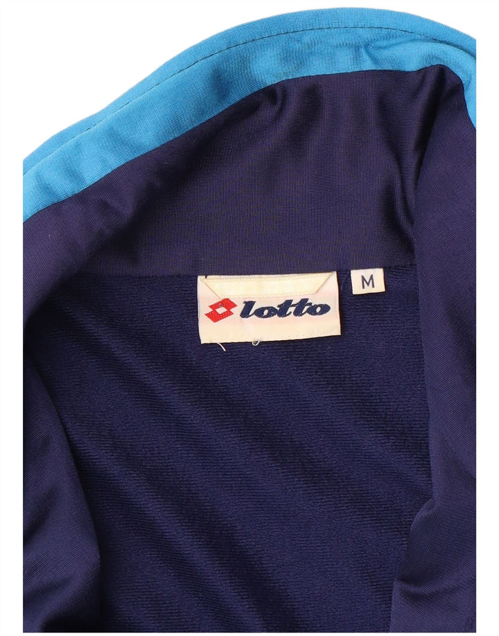 Lotto Hombre Chaqueta De Chándal Superior Medium Azul Marino Colorblock