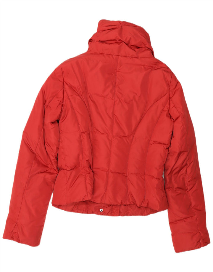 MAX MARA Chaqueta acolchada de fin de semana para mujer UK 12 Mediana Rojo Poliamida Invierno