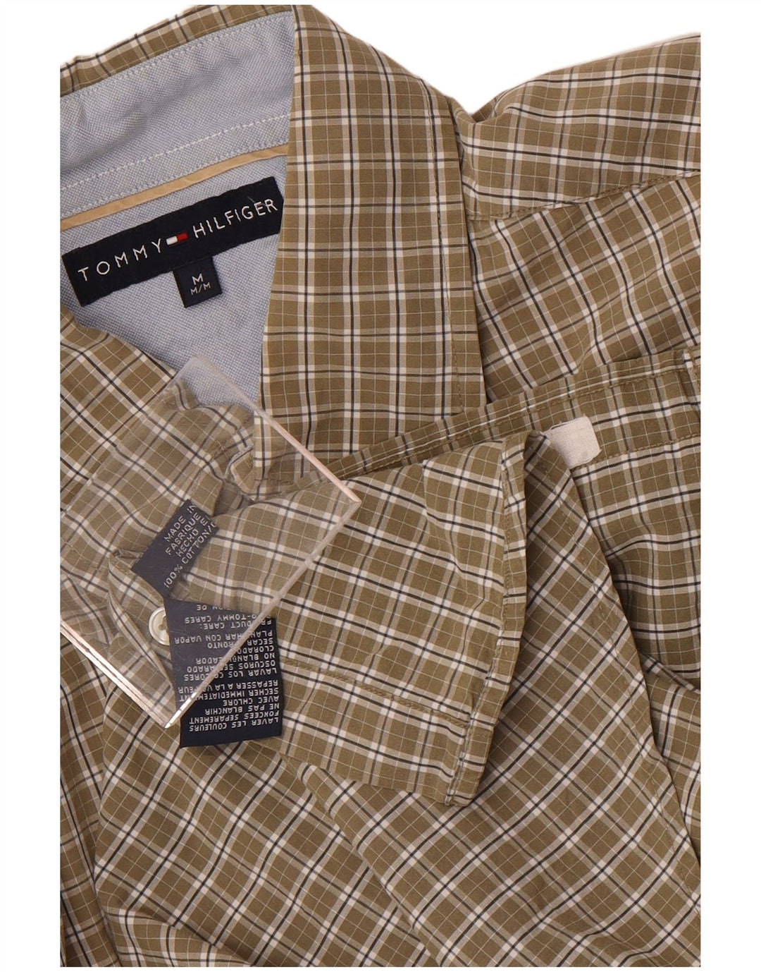 Camisa Tommy Hilfiger Hombre Medium Khaki Check Cotton