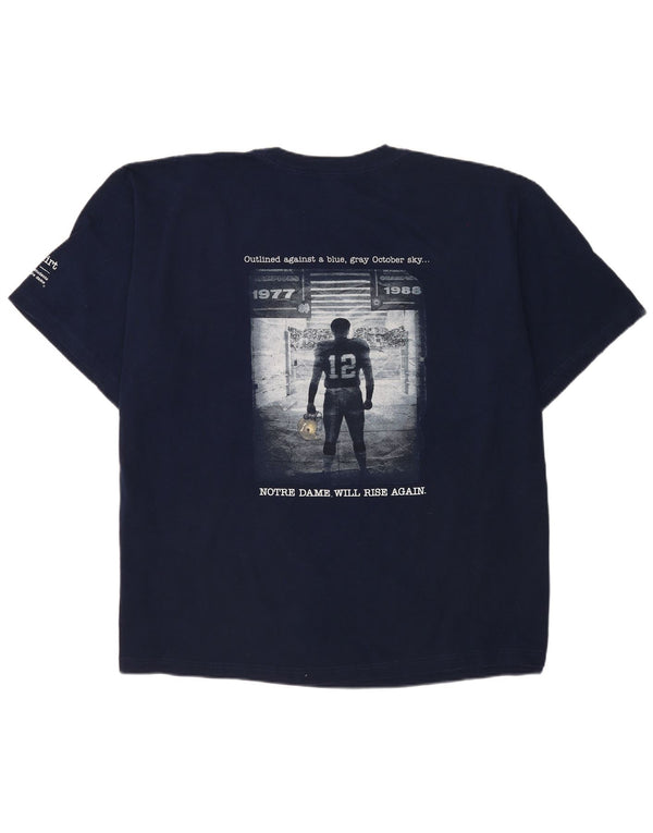Adidas Camiseta gráfica para hombre Top 2XL Azul marino Algodón