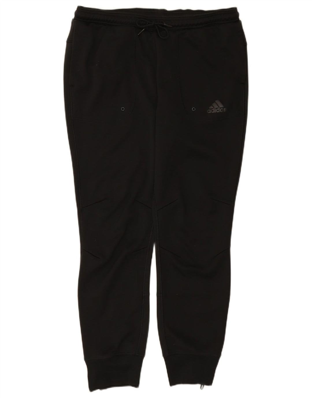 ADIDAS Pantalones de chándal para mujer Joggers UK 46 Grande Poliéster negro