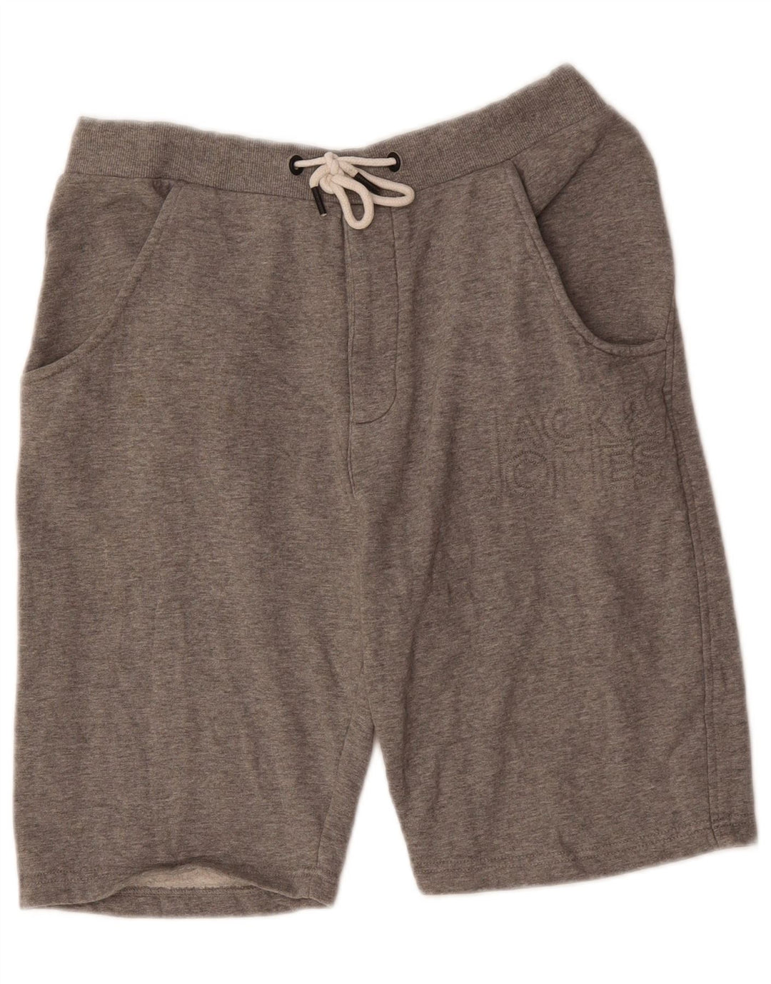 Jack & Jones Pantalones cortos deportivos para hombre de algodón gris grande