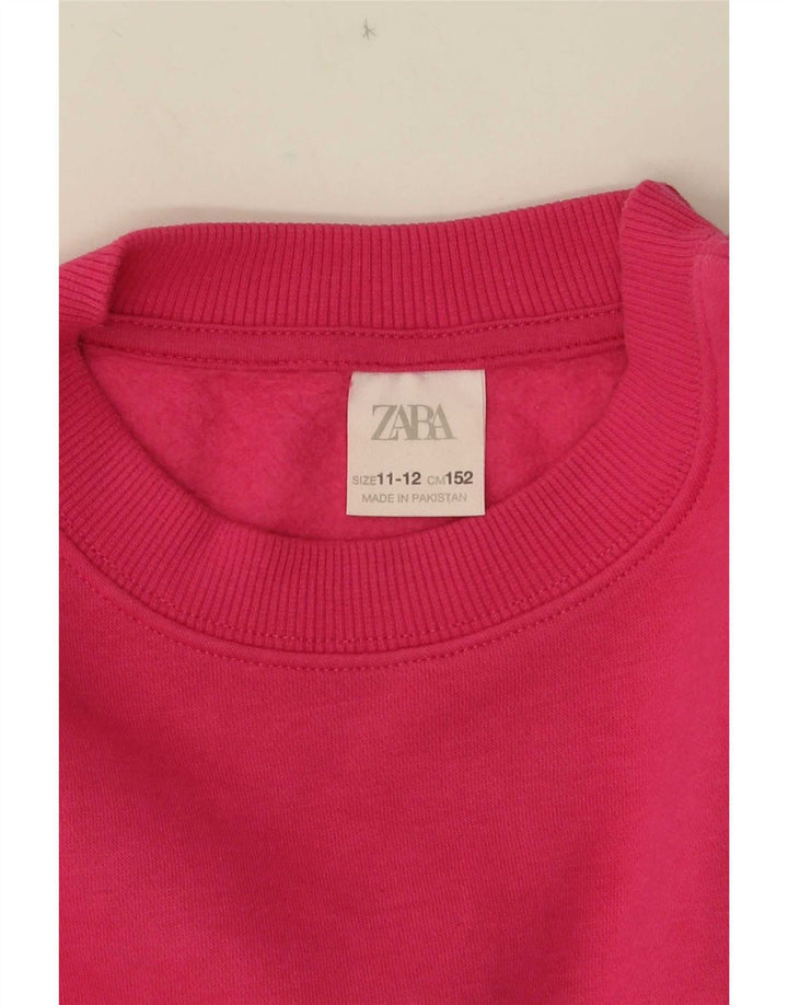 Zara Sudadera Niña Jumper 11-12 Años Rosa