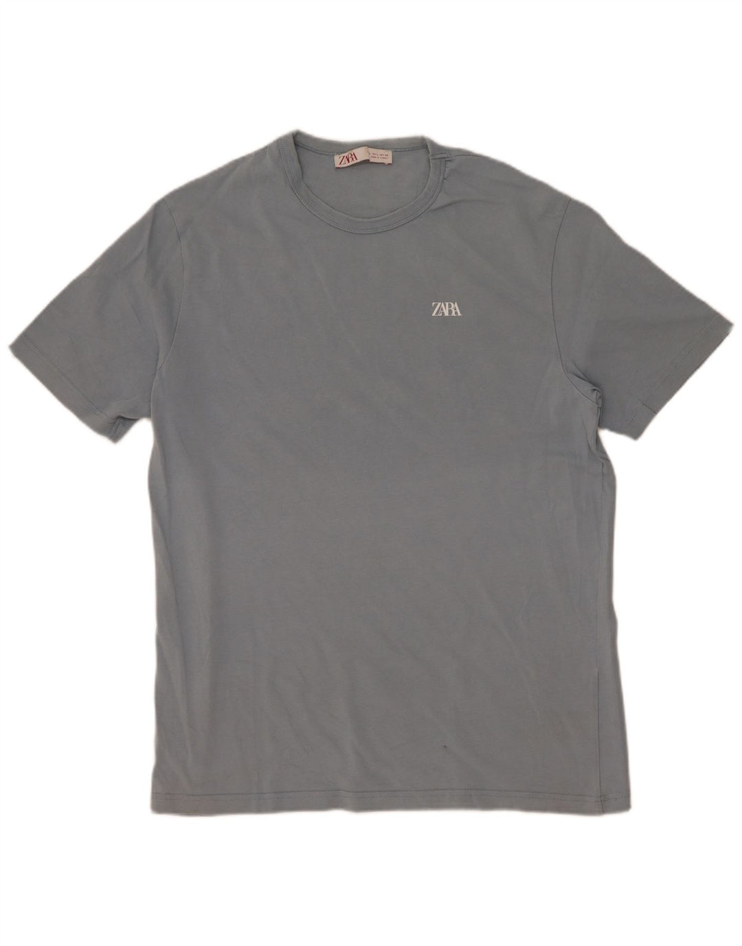 Zara Hombre Camiseta Top Grande Azul