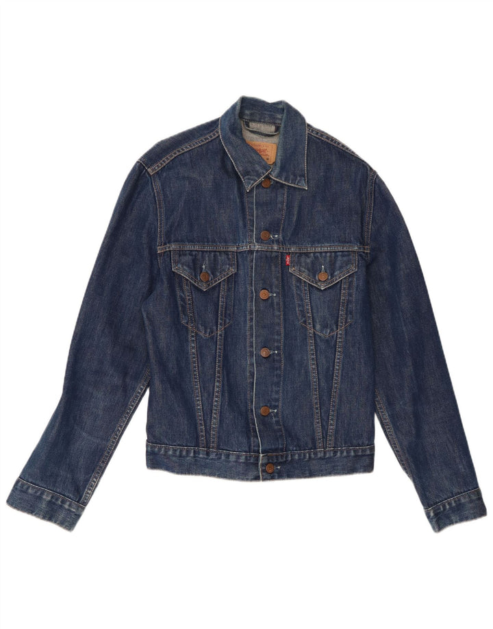 Levi's Chaqueta vaquera para hombre UK 38 Mediana Azul marino Algodón