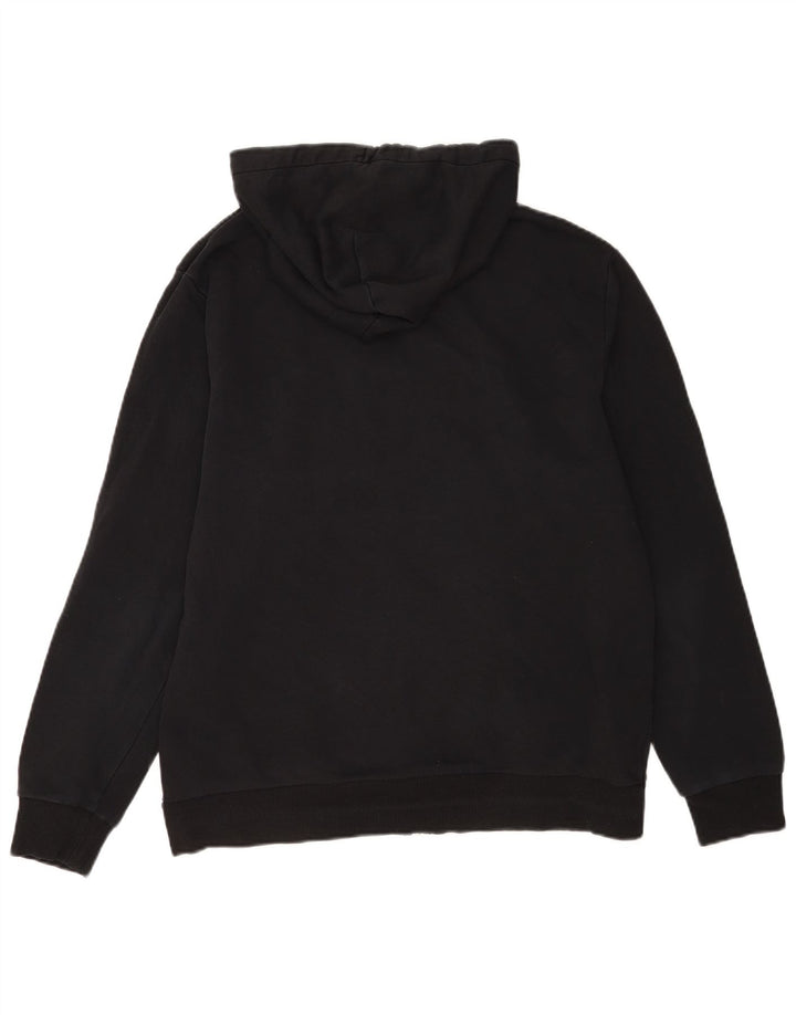 Converse Hombre Zip Sudadera con capucha Suéter Mediano Algodón Negro