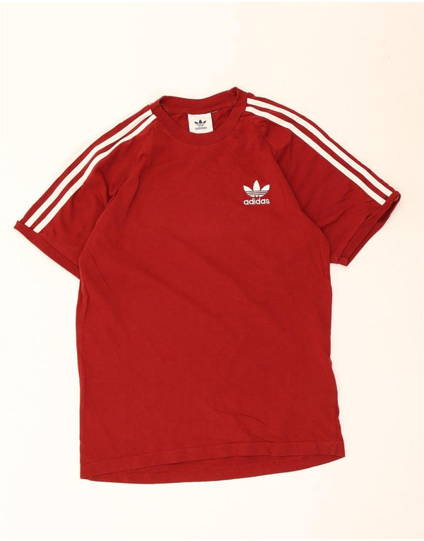 Adidas Hombre Camiseta Top Small Rojo Algodón