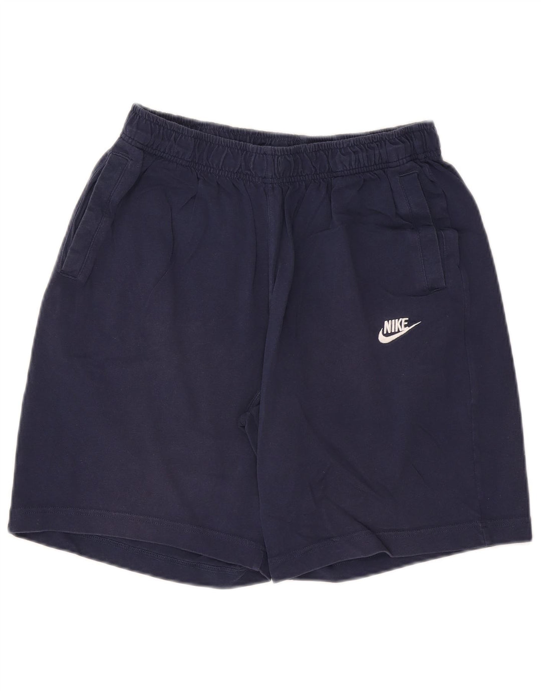 Nike - Pantalones cortos deportivos para hombre, talla grande, algodón azul marino